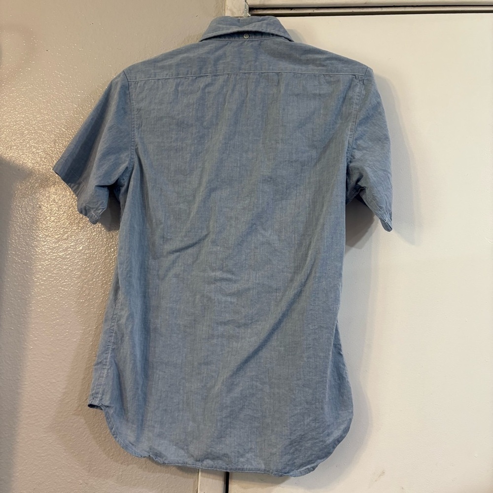 Taylor Stitch Blue Button Down Shirt Sleeve Shirt Mens XS Casual Cotton Coastal - Picture 2 of 6